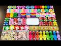 MIXING SLIME WITH CLAY VS MAKEUP VS GLITTER ! Mixing Random Things Into GLOSSY Slime #7271