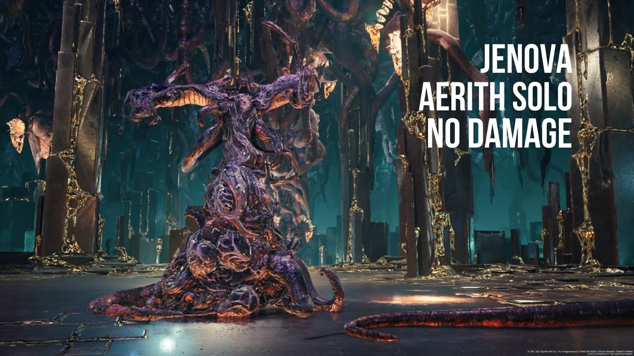 [FFVII Remake] Aerith Solo vs Jenova Dreamweaver No Damage