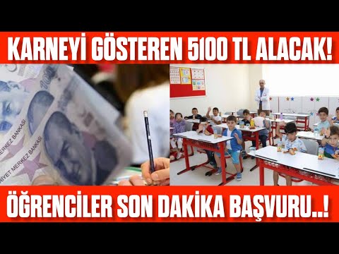 Karnesi İyi Olana 5104 TL Verilecek! Öğrencilere 5104 TL Yardım Başvurusu Nasıl Yapılır?