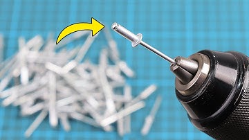 Just insert rivet into Drill and Every house needs this and no one does it! Tips