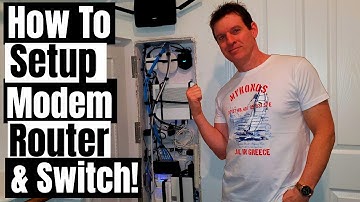 HOME NETWORKING 101 - MODEM, ROUTER & SWITCH - RESIDENTIAL NETWORK PANEL SETUP - HOW TO