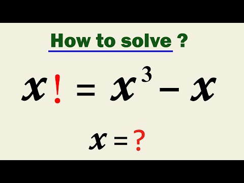 Can you Solve given Factorial Equation ? 