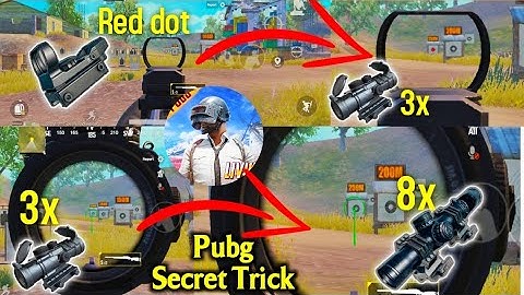 How to Convert 3x Scope to 8x and  Red dot Convert to 3x New Pubg Mobile Trick 2020 | NajiiTv