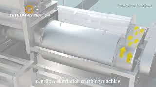 Cassava starch crushing machine tapioca starch extraction machine