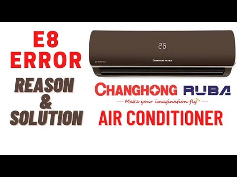 Changhong Ruba AC Repairing E8 Error How to fix E8 My Air Conditioner,E8 Error code air Conditioner