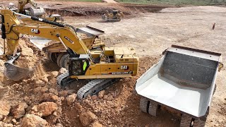 Caterpillar 395 & Cat 385C Excavators Loading Caterpillar 777 Dumpers - Sotiriadis/Labrianidis - 4k