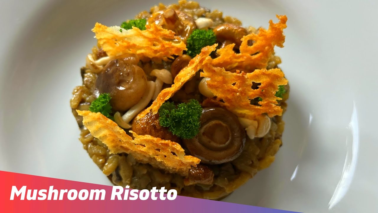 Mushroom Risotto Northern Italian dish Matin's kitchen YouTube