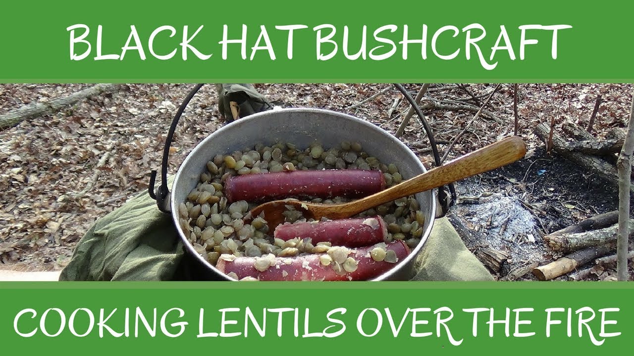 Campfire Cooking: Lentils & Sausage