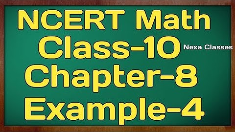 Example 4 Chapter 8 (Trigonometry) Class 10th Math