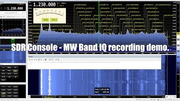 SDR Console and Overnight SDR MW Recording