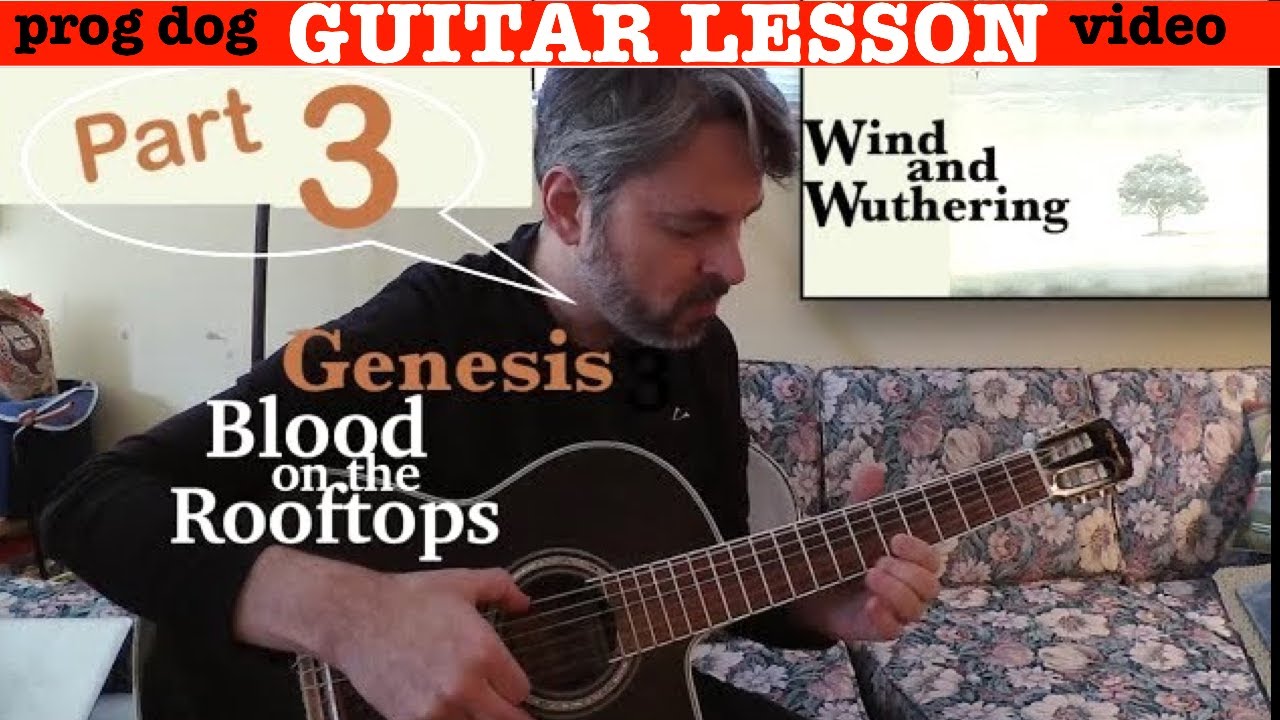 GENESIS "Blood on the Rooftops" GUITAR LESSON (3/3) YouTube