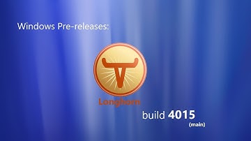 Windows Pre-releases: Windows Longhorn build 4015 (main)