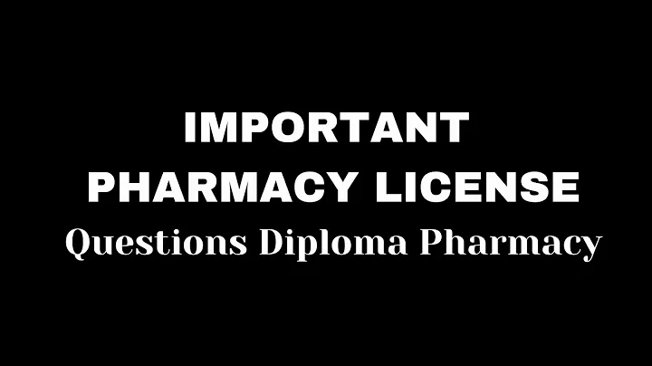 Important Nepal Pharmacy Council License Exam MCQs Diploma Pharmacy