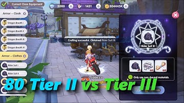 80 set Tier 2 vs 80 Tier 3  | rox | Ragnarok X: Next Generation