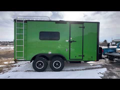 Colors are back! Check out this Lime Green 7x16 Colorado Off Road Trailer! @coloradotrailersinc