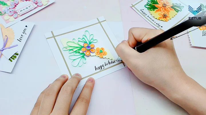 Instruction for Making Simple Flower Quilling / Ly...
