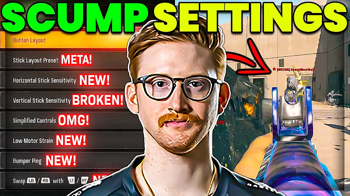 OpTic Scump’s AIMBOT Settings in Call of Duty! (Black Ops 6)