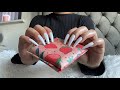 Asmr tapping  scratching bees wax wrapped items