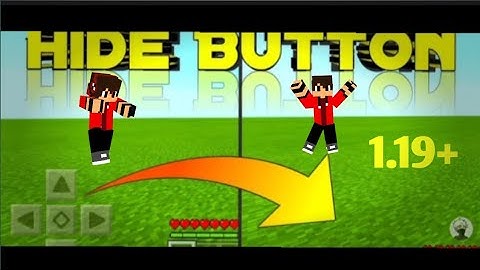 How to Hide Button in Minecraft in Hindi | Remove Control Button in Minecraft | by km07gaming