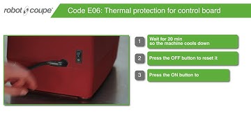 Robot Cook Training video - Diagnostic codes