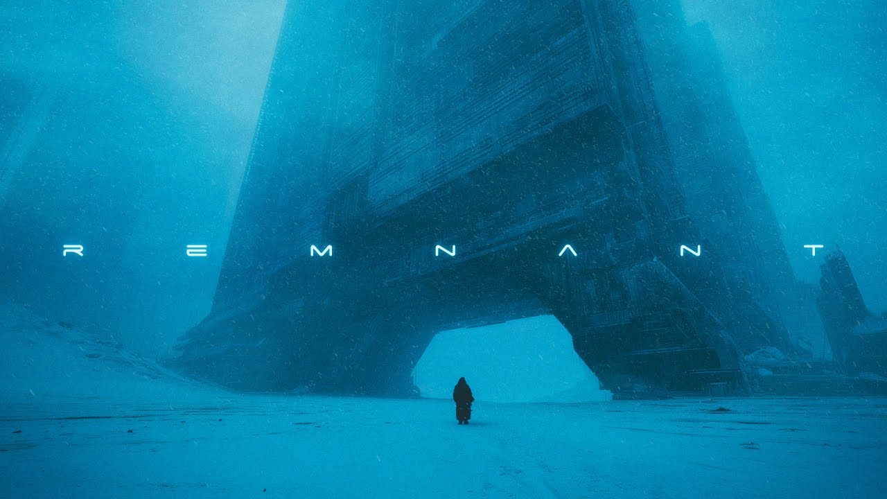REMNANT: Snowy Cyberpunk Ambience | Atmospheric Blade Runner Ambient Music for Focus & Sleep | 4K