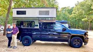 Complete DIY Truck Camper Shell Camping Setup For Chevy Silverado 1500 | Four Wheel Camper Hawk