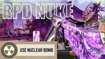 OVERPOWERED RPD ☢️NUKE CALL OF DUTY MOBILE SLOW GUNSMITH