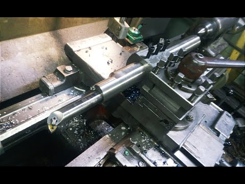 Видео: Телескопический блок на станок 1к62. Telescopic unit for a lathe instrument.