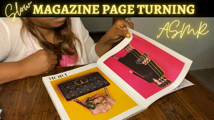 ASMR Vogue Magazine Page Turning (Inaudible Whispers)