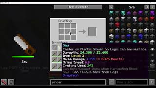 Minecraft Gregtech 6 Craftiffia episode 4 making a pincer.