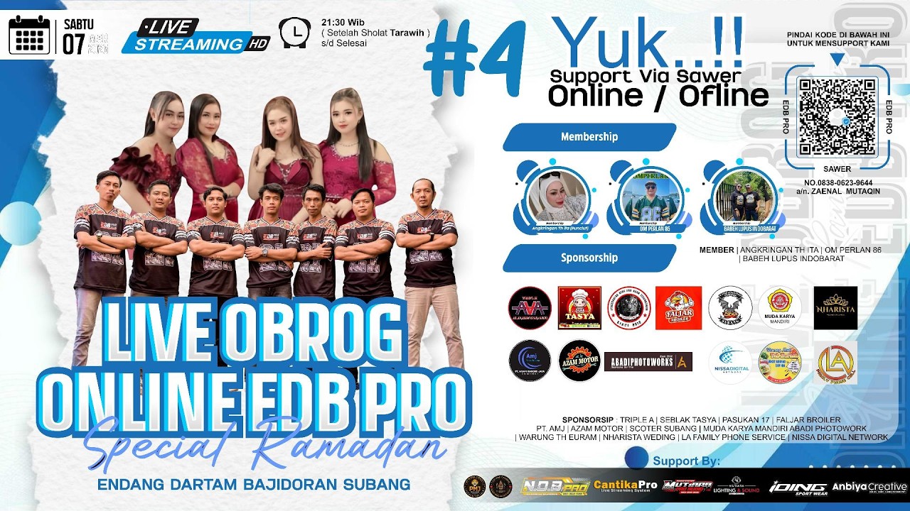 🔴LIVE OBROG ONLINE PART #04 EDB PRO Spesial Ramadhan 2026 || SABTU, 07 MARET 2026