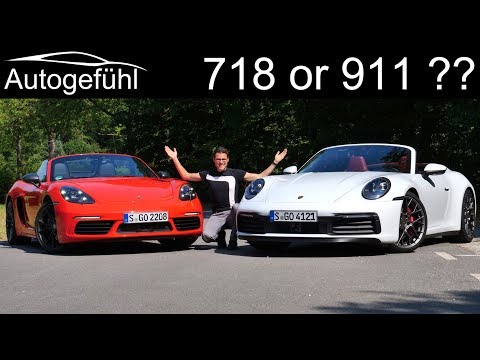 Porsche 718 or 911 ? The comparison! New Porsche 911 4S Cabriolet vs 718 Boxster T