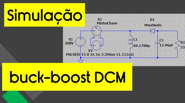 Buck-boost DCM: Simulação no LTspice e Projeto no SMath (aula 6 de Eletrônica C, parte 3)