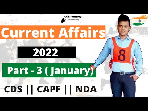 CDS 1 2022 Current Affairs [January]