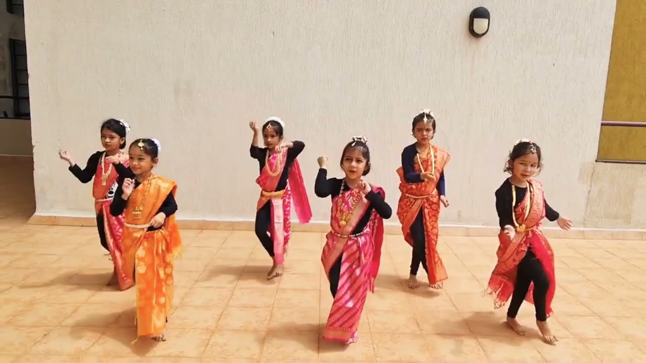 Rajan Gavala Marathi Ganapati song  kids Dance