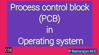 Famous Process control block(PCB)in operating system Profile