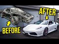 Full build  rebuilding and heavily modifying a wrecked 300000 ferrari 430 scuderia