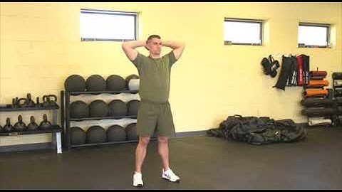 Marines Force Fitness-Prisoner Squat Jump