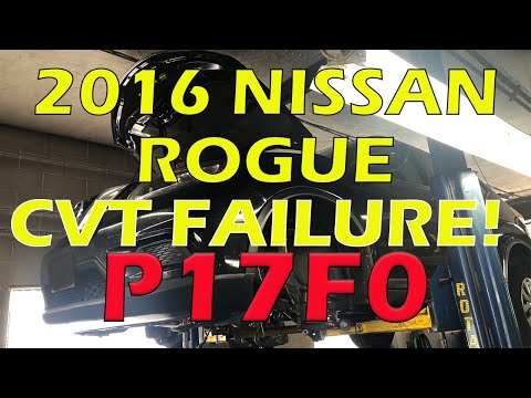 2016 Nissan Rogue CVT Failure, P17F0 CVT Judder,P0776 Oil Pressure solenoid B,P0965 pressure control