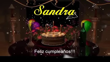 Feliz cumpleaños SANDRA!!!