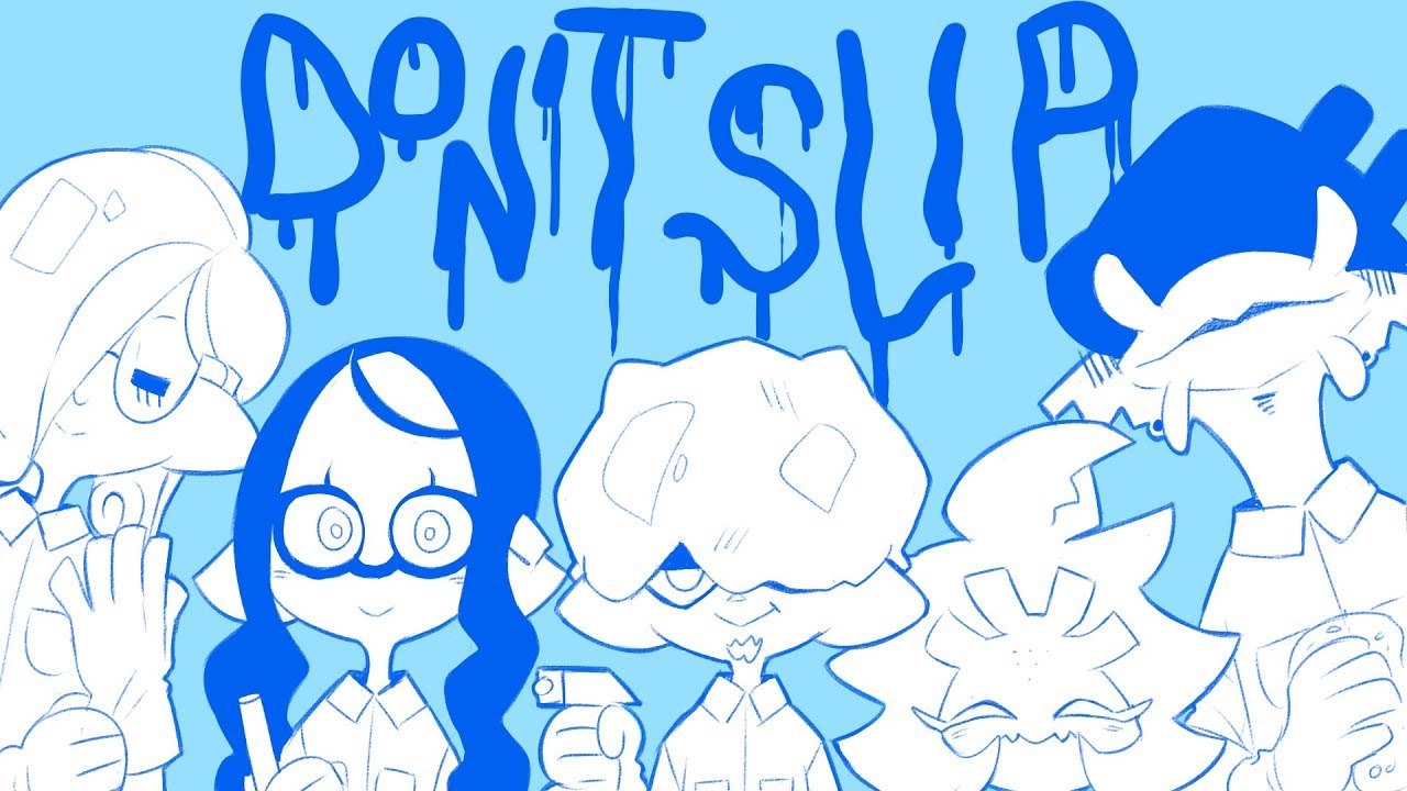 Splatoon 2 Wet Floor Don't Slip MV "Storyboard"