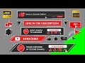 Animations button for youtube subscribe, comment, like, share, bell 4k or HD