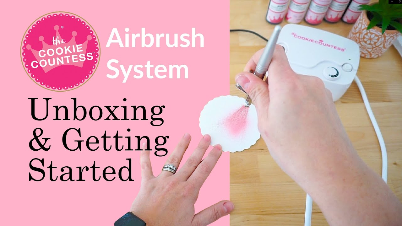 Airbrush Kit for Cookie Decorating: Unboxing & Getting Started 