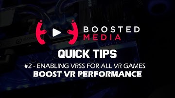 QUICK TIPS | How to enable Nvidia VRSS for MORE VR GAMES  - RTX Card Required