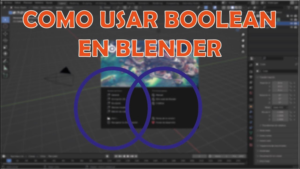 ¡ASÍ SE USAN LOS BOOLEANS! - Como usar BOOLEANS en BLENDER - YouTube