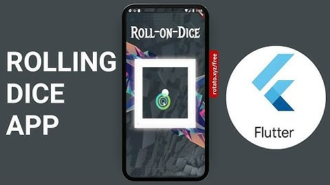 Dice Rolling App Using Flutter | Flutter | Speed-code