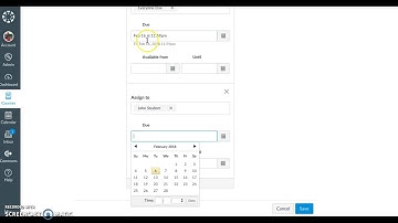 Canvas: Changing Due Dates for a Single Student