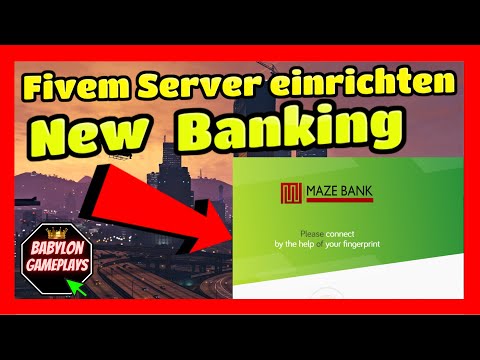 Fivem Server einrichten # 344 // New Banking // Einfügen & Installieren Tutorial ESX Server Fivem