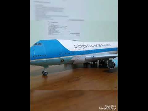 HƯỚNG DẪN LÀM MÔ HÌNH MÁY BAY AIRFORCE ONE BẰNG GIẤY - HOW TO MAKE AIRFORCE ONE IN PAPERCRAFT | Foci