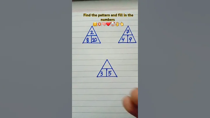 Find the pattern and fill in the numbers🤗💥🧠❤ #maths #quiz #find #iqtest #foryou #shorts